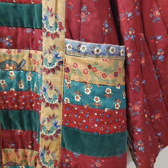 Quilted Coat / Jacket - Vintage Handmade Shacket - Picture 8 of 10